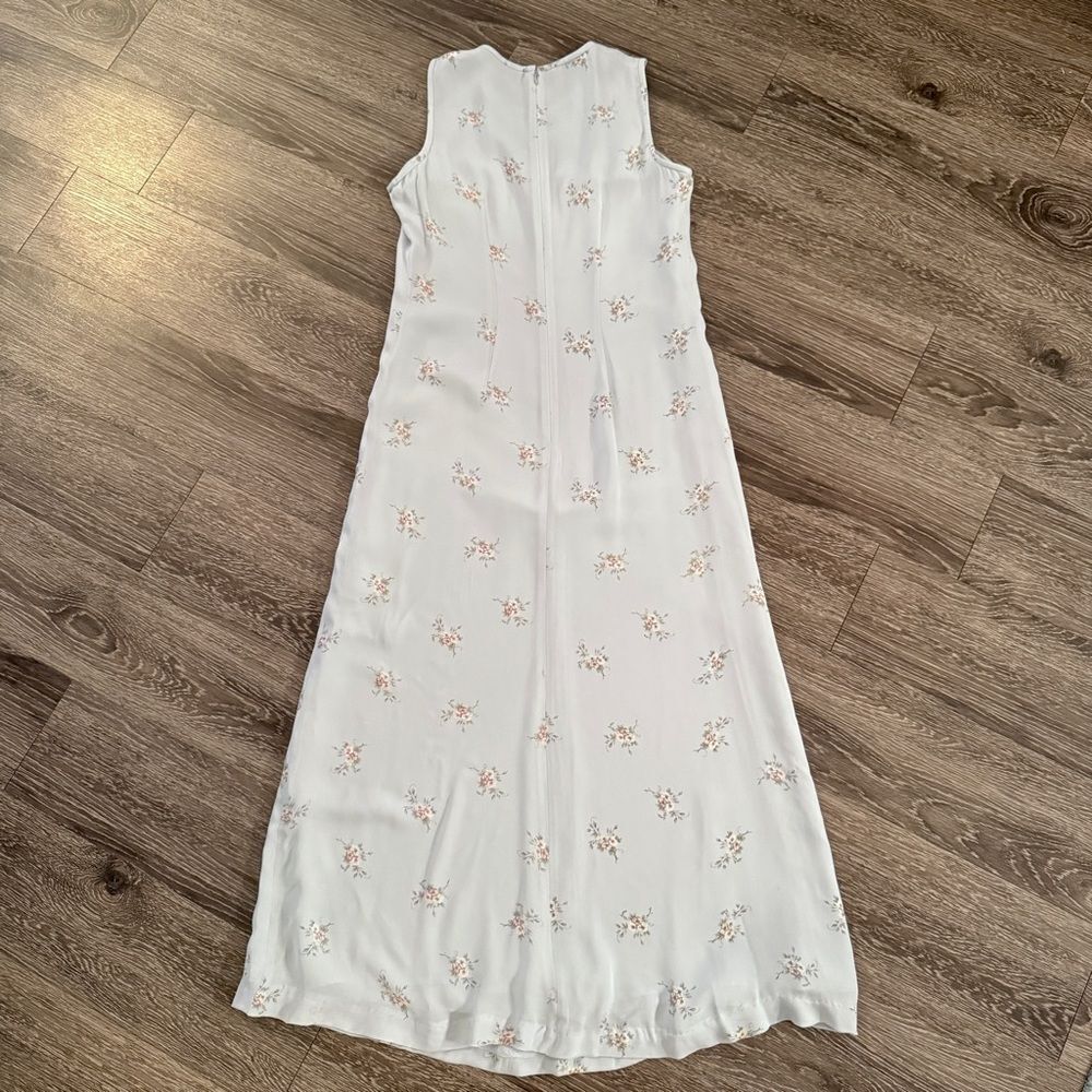 Ralph Lauren Vintage Sleeveless Silk Floral Maxi Dress - Picture 6 of 6